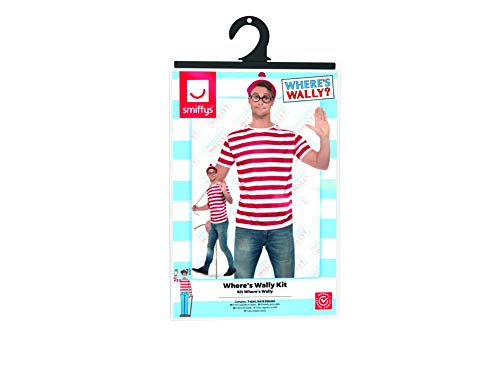 Smiffys Unisex Official Where's Wally Accesorio Kit tamaño M