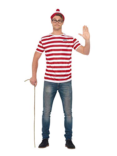 Smiffys Unisex Official Where's Wally Accesorio Kit tamaño M