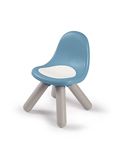 Smoby Silla Infantil, diseño Partir de 18 Meses, para Interior y Exterior, plástico, Ideal para jardín, terraza, habitación de los niños, Color Azul Tormenta 880108