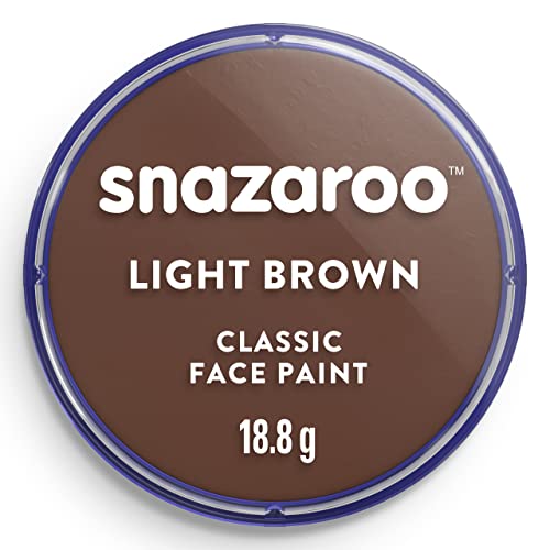 Snazaroo- Pintura Facial y Corporal, Color marrón claro, 18 ml (Paquete de 1) (Colart 18988)