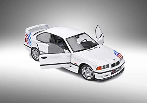 Solido 421186800 BMW M3 Lightweight, E36 Coupé, 1995, Escala 1:18, Color Blanco