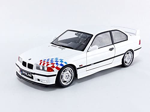 Solido 421186800 BMW M3 Lightweight, E36 Coupé, 1995, Escala 1:18, Color Blanco