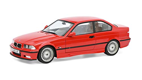 Solido BMW E36 M3 con Llantas BBS, Modelo de Coche, Escala 1:18, Rojo (421185830)