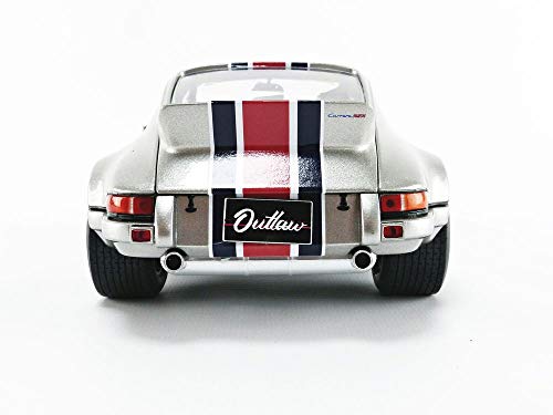 Solido S1801112 Porsche 911 RSR, Backdating Outlaw, Rothsport Racing, 1973, Modelo de Coche, Escala 1:18, Color Gris