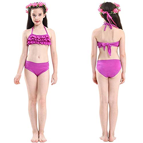 SPEEDEVE Traje de Baño Bikini Sirena para Niña,DH54-110