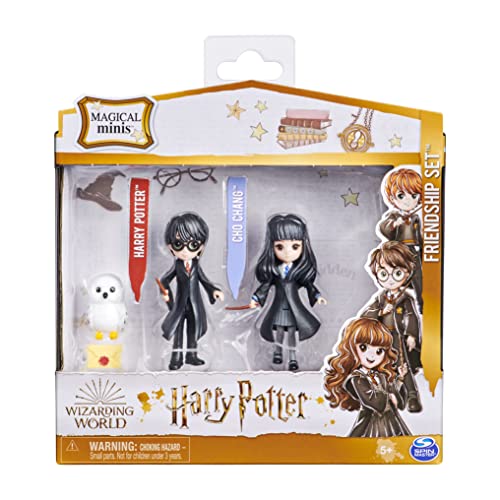 SpinMaster Wizarding World, Magical Minis Harry Potter and Cho Chang Friendship Set con Figuras coleccionables y Criatura, Juguetes para niños a Partir de 5 años