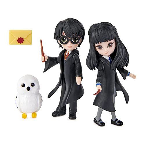 SpinMaster Wizarding World, Magical Minis Harry Potter and Cho Chang Friendship Set con Figuras coleccionables y Criatura, Juguetes para niños a Partir de 5 años