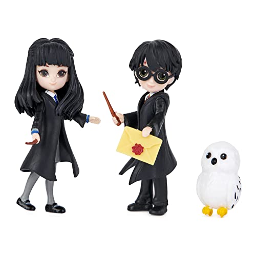 SpinMaster Wizarding World, Magical Minis Harry Potter and Cho Chang Friendship Set con Figuras coleccionables y Criatura, Juguetes para niños a Partir de 5 años