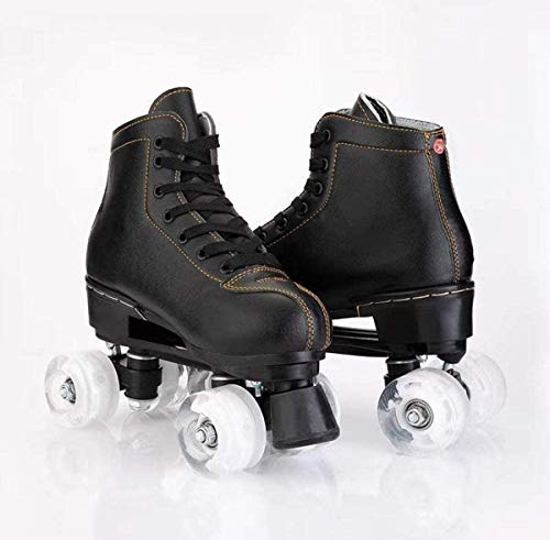 SQL Rodillo Quad Patines Patines Patines de Ruedas de Dos hileras de Ruedas Luminosos Patines de Ruedas para niños, Adolescentes y Adultos,B,40