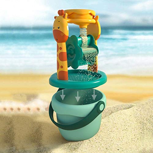 Srliya Juego de juguetes de playa para niños, 14 piezas, piscina al aire libre, juguete de agua, cubo de arena de arena, cubo de juguete de playa y juego de pala pequeña