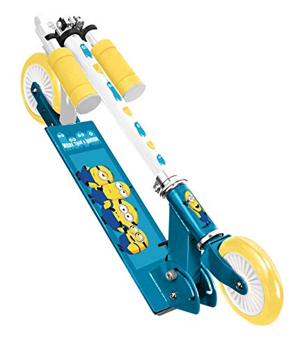 Stamp Foldable Scooter Minions 2, Unisex-Youth, Azul