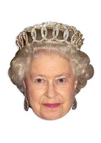 Star Cutouts -Máscara Queen Elizabeth II