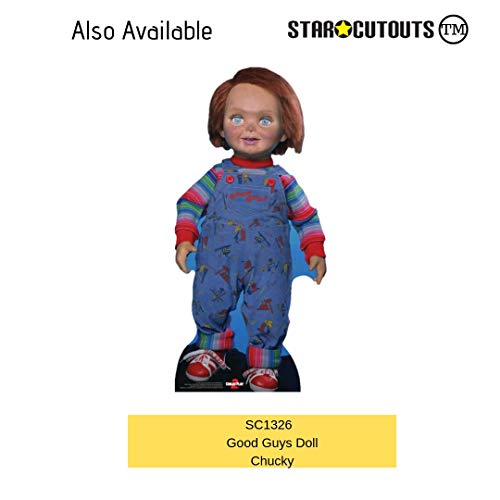 STAR CUTOUTS SC1540 Annabelle Poseído Muñeca Caso de Cristal Halloween Fiestas temáticas y Fans de la película de Terror (177 cm), Multicolor