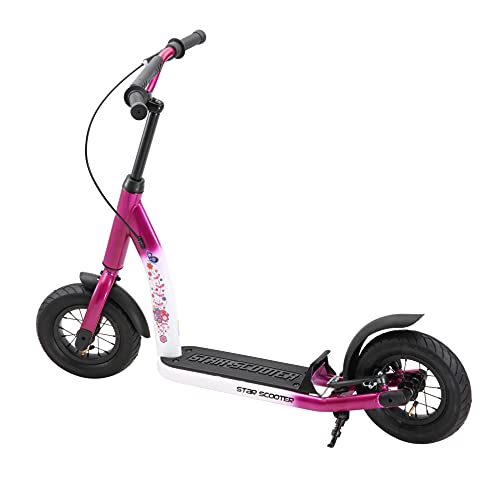 STAR SCOOTER Patinete Infantil 2 Ruedas a Partir de 5 años | Kick Scooter 10" neumáticos, Ajustable en Altura para niñas y niños | Rosa