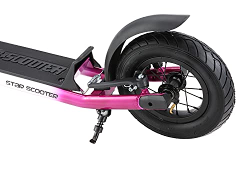 STAR SCOOTER Patinete Infantil 2 Ruedas a Partir de 5 años | Kick Scooter 10" neumáticos, Ajustable en Altura para niñas y niños | Rosa