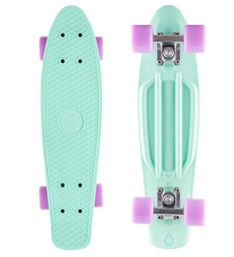 Star-Skateboards Vintage Cruiser Board ★ 22S Diamond Class Edition ★ Creamy Turquoise & Candy Purple