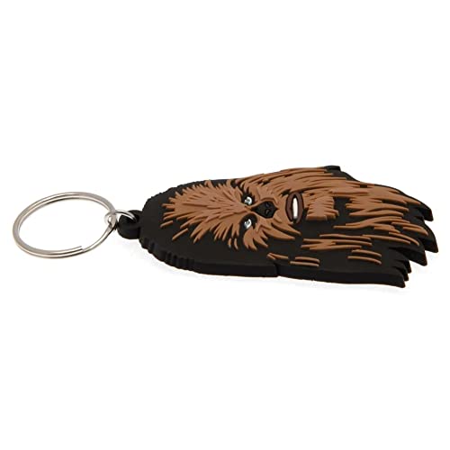 Star Wars Chewbacca Llavero GOMME PVC multicolor, 4 x 6 x 1,3 cm