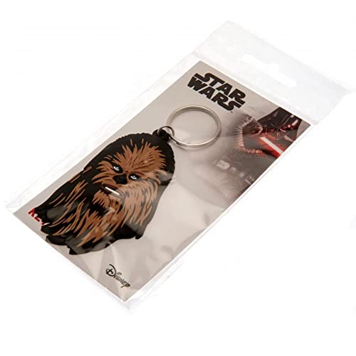 Star Wars Chewbacca Llavero GOMME PVC multicolor, 4 x 6 x 1,3 cm