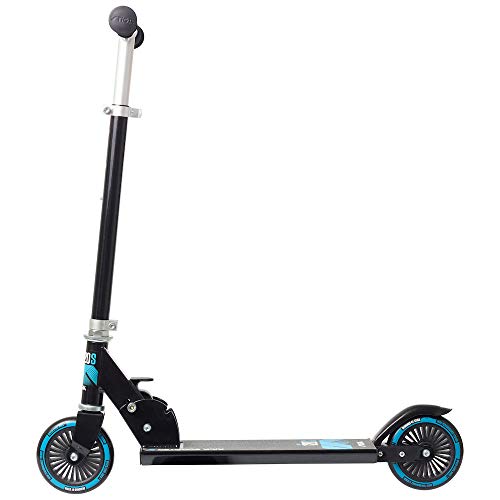 Stiga Comet 120-S Kickscooter, Unisex-Baby, Negro/Azul, Talla única