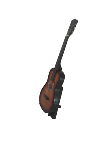 SusggO Miniatura de Guitarra Clasica Española con Soporte. Hecha en Madera Artesania Decoracion Adorno Mueble Guitarra Coleccion coleccionismo (Miniatura Guitarra Clasica ESPAÑOLA)