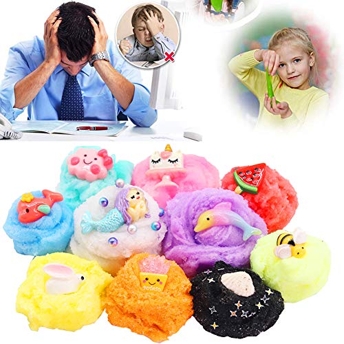 SWZY DIY Slime Fluffy Putty Stress Reliever Toys Scented Mud Toys Niños Adultos