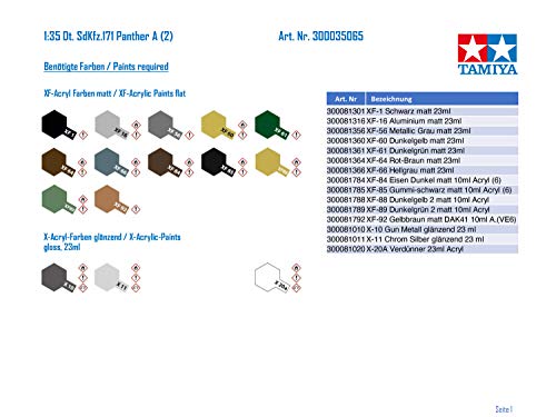 Tamiya - Maqueta de Tanque Escala 1:35 (TPK 35065)