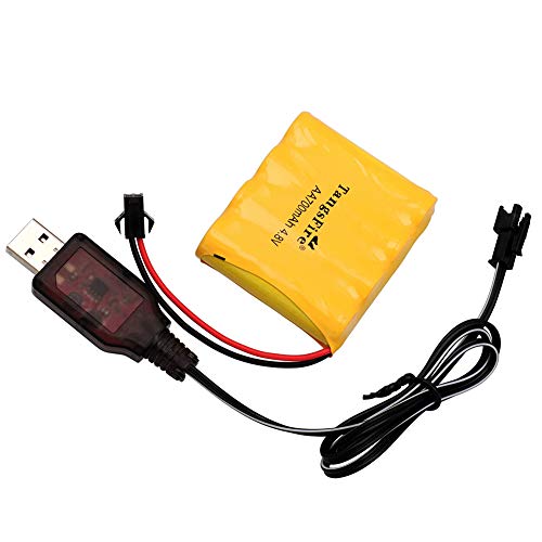 TangsFire 4.8V 700mAh AA Ni-CD Envases SM 2P Enchufe para Juguetes Power Bank + Charger