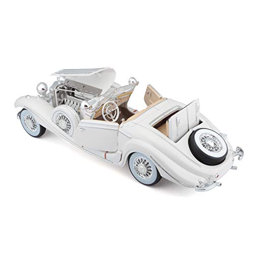 TAVITOYS Benz, 1/18 Premiere Mercedes 500K Ty blanco (36055W), color (Bauer 1) , color/modelo surtido