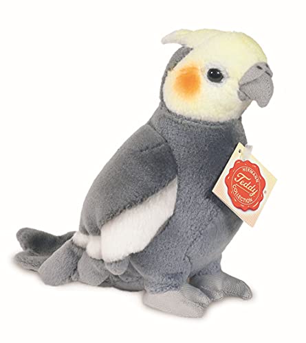 Teddy Hermann 94109 cacatúa pájaro 17 cm, Peluche