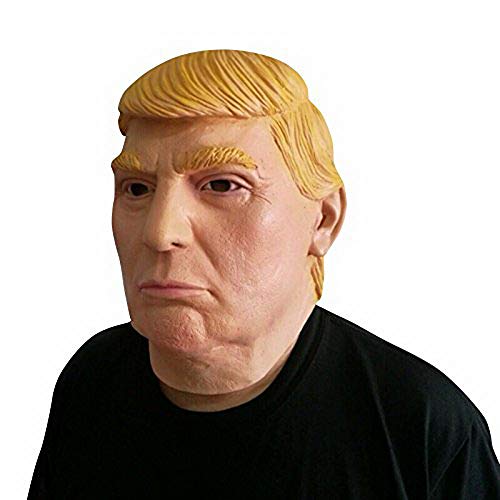 thematys Donald Trump - Máscara perfecta para carnaval y Halloween, disfraz para adultos, látex, unisex, talla única