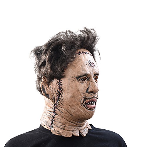 thematys® La Masacre de la Motosierra de Texas Máscara Thomas Leatherface Carnaval, Fiesta de Disfraces y Halloween - Disfraz para Adultos - látex, Unisex Talla única