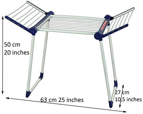 Theo Klein 6564 Tendedero Leifheit, Para ropa de peluches y muñecas recién lavada, Medidas: 27 cm x 63 cm x 50 cm, Juguete para niños a partir de 3 años