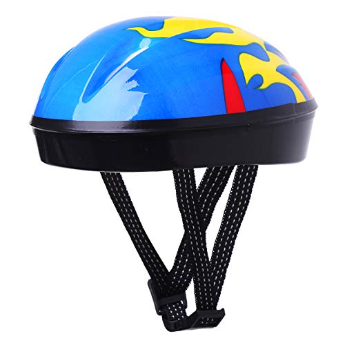 TiaoBug 7 Piezas Kits de Protección Patinaje Niños Casco Infantil Protecciones Ajustable Rodilleras Coderas para Bicicleta Monopatín Azul Una Talla