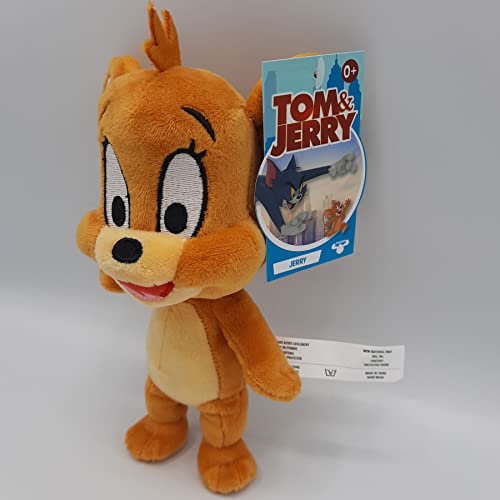 Tom y Jerry – Peluche – Ratón Jerry (alegre) – Peluche – 18 cm – Juguete conocido por Tom y Jerry Film – Peluche