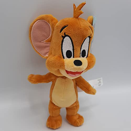 Tom y Jerry – Peluche – Ratón Jerry (alegre) – Peluche – 18 cm – Juguete conocido por Tom y Jerry Film – Peluche