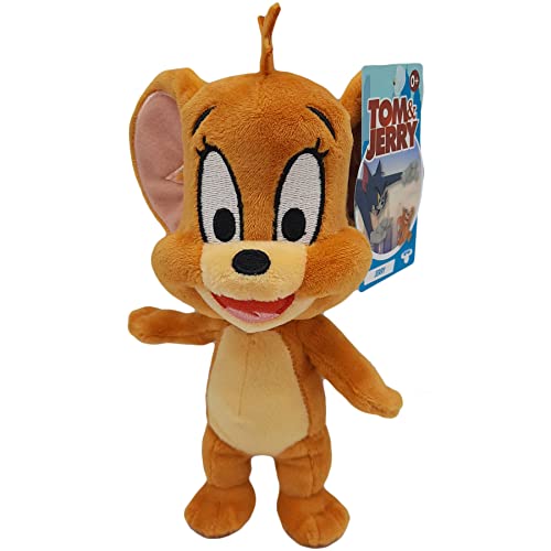 Tom y Jerry – Peluche – Ratón Jerry (alegre) – Peluche – 18 cm – Juguete conocido por Tom y Jerry Film – Peluche