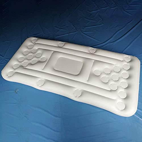 TongNS1 Cama de colchón de Aire Inflable, Juego de Beer Pong, Flotador de Fiesta en la Piscina, Mesa de Billar de Juego, Flotante de Agua, Drin (180 * 80 * 12cm)