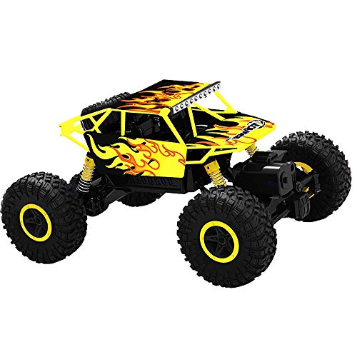 Top Race Coche de Control Remoto para Adultos y niños – RC Monster Truck Buggy con Alta Velocidad – Off Road Rock Crawler – Juguete eléctrico 4WD para vehículos de Carreras con tecnología