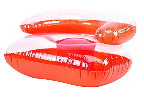 TOPICO 56-0602213 - Piscina hinchable naranja/transparente, 77 x 65 x 45 cm