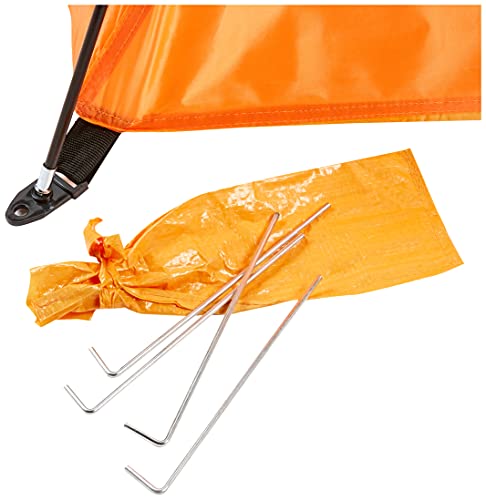 TOPICO- Schattenspendende Strandmuschel Cloud Cajas de Arena y Juguetes de Playa, Color Naranja (Inspirion GmbH 56-0603507)