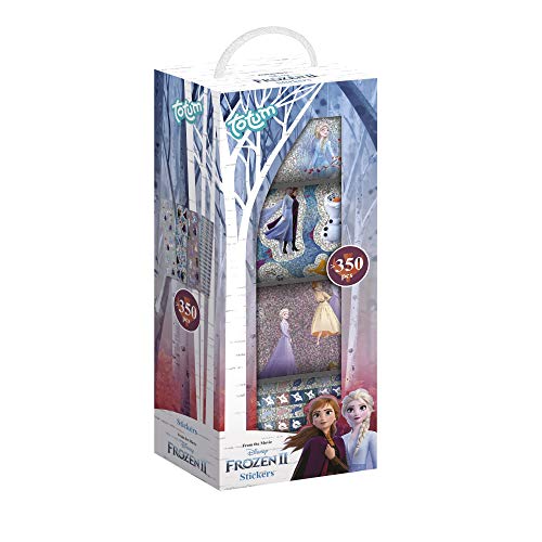 Totum Disney Frozen II Caja de Adhesivos con Más de 350 Pegatinas Láser