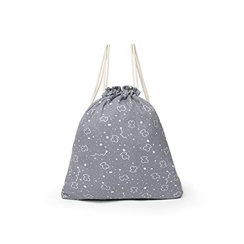 TOUS BABY - Bolsa de guardería para tu Bebé. (27x30 cm) (Space-Gris)