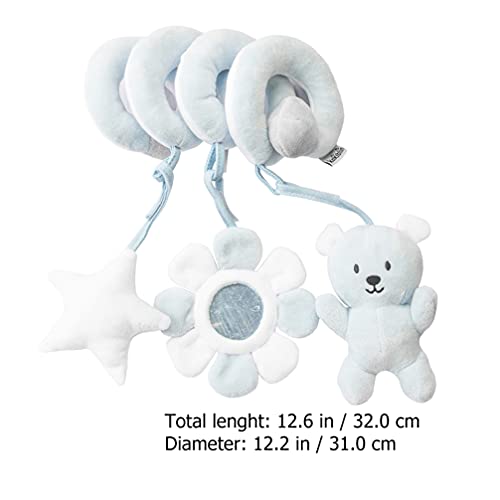 TOYANDONA Cochecito en Espiral de Juguete para Niños Cuna Cochecito de Elefante Colgante Actividad de Elefante Juguetes de Peluche en Espiral Asiento de Coche Cama de Animales de Peluche