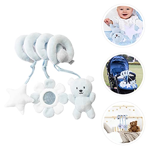 TOYANDONA Cochecito en Espiral de Juguete para Niños Cuna Cochecito de Elefante Colgante Actividad de Elefante Juguetes de Peluche en Espiral Asiento de Coche Cama de Animales de Peluche