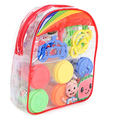 TOYLAND® Cocomelon - Juego de Mochila de plastilina con cortadores de Masa - Manualidades para niños - Coco Melon Toys