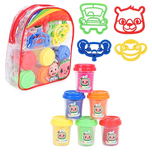 TOYLAND® Cocomelon - Juego de Mochila de plastilina con cortadores de Masa - Manualidades para niños - Coco Melon Toys