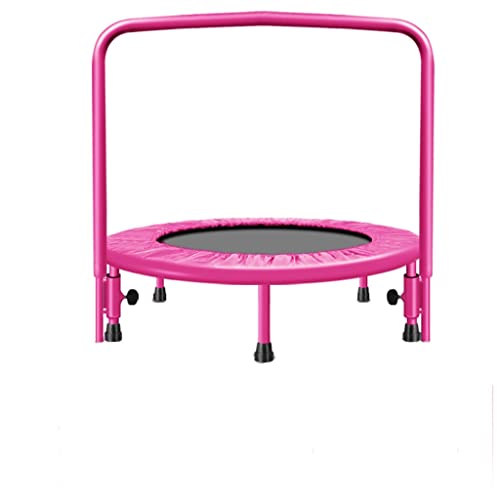 Trampolín Fitness 36 '' mini trampolín for los cabritos del niño con la manija y la cubierta de seguridad - al aire libre de interior pequeño trampolín for niños, saltar y jugar Trampolín Interior / E