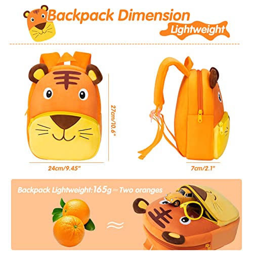 UBORSE Mochila Infantil Kindergarten Bolsas Escolares de Dibujos Animados Animales Suave Mochila de Felpa Pequeñas Mochila Guardería para 1-6 Años