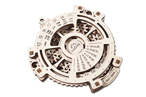 UGEARS Date Navigator - Set de Construcción de Madera - Calendario perpetuo - Puzzle 3D Bricolaje