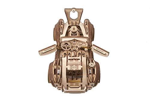 UGEARS Maqueta de Coche para Montar - El Supercoche Deportivo Cobra Drift Puzzle 3D y Maquetas para Montar - Maquetas Madera Coche de Carreras Legendario - Maquetas de Coches para Construir Adultos